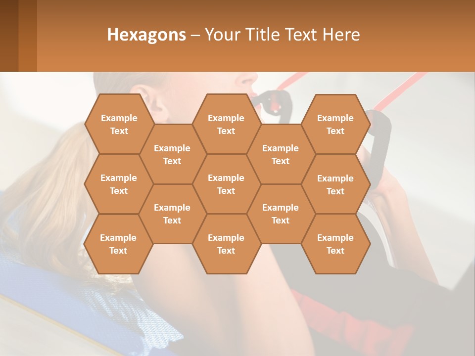 Elderly Caucasian Water PowerPoint Template