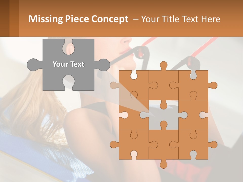 Elderly Caucasian Water PowerPoint Template