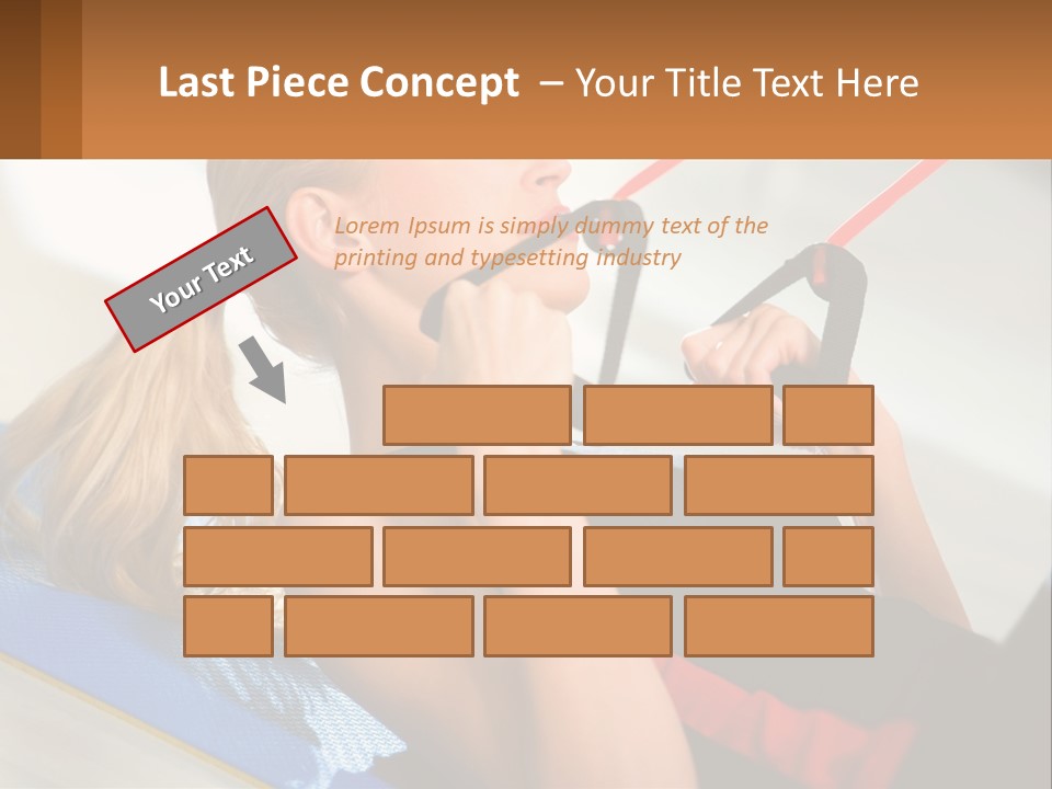 Elderly Caucasian Water PowerPoint Template