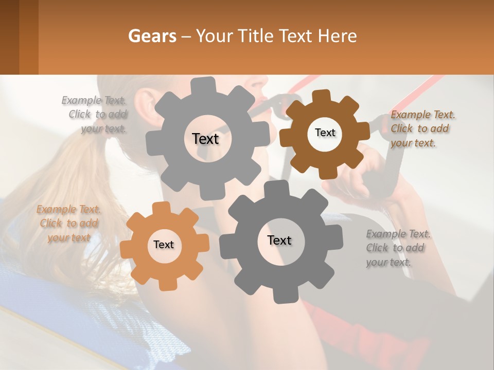 Elderly Caucasian Water PowerPoint Template