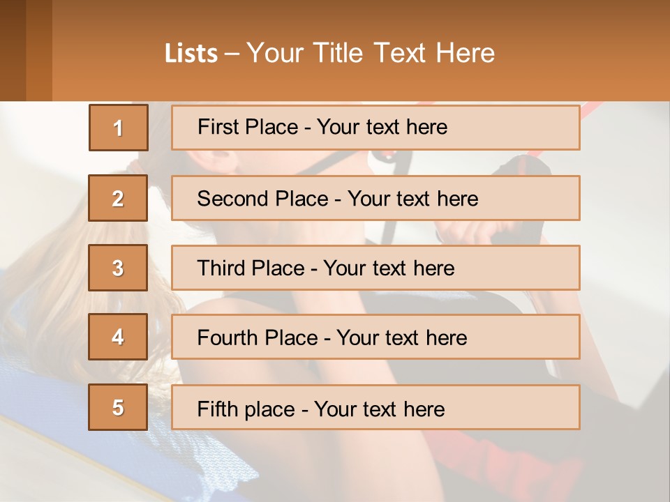 Elderly Caucasian Water PowerPoint Template