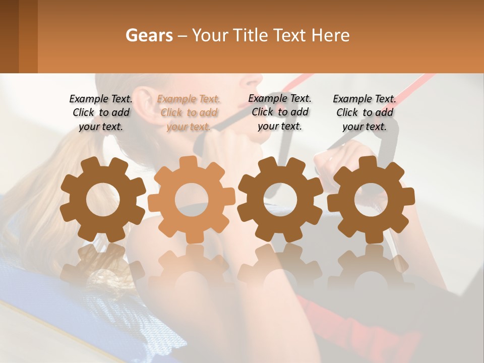 Elderly Caucasian Water PowerPoint Template