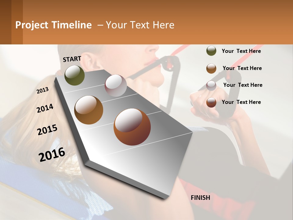 Elderly Caucasian Water PowerPoint Template