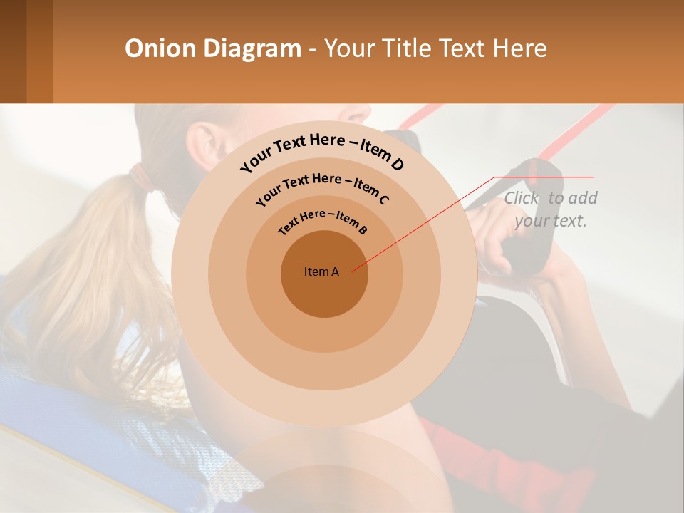 Elderly Caucasian Water PowerPoint Template