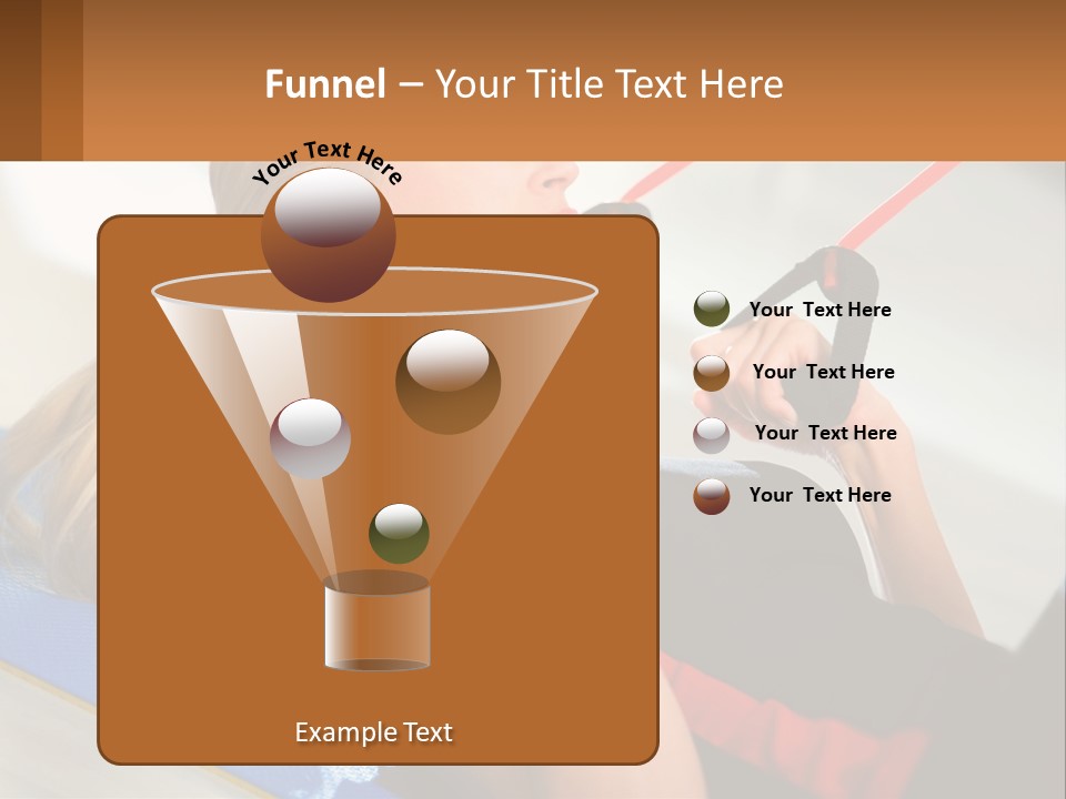 Elderly Caucasian Water PowerPoint Template