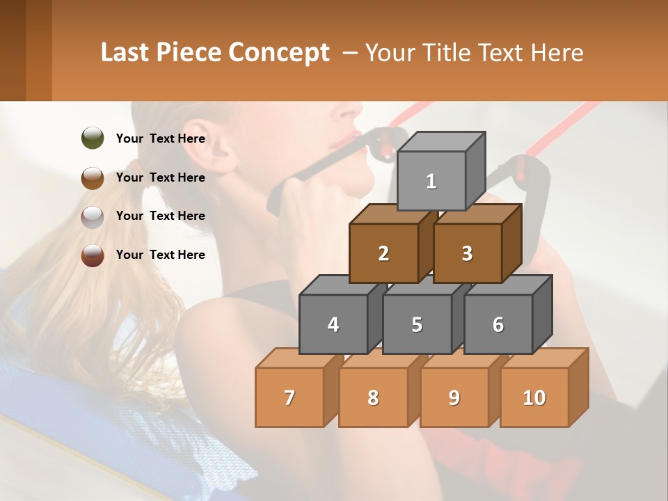 Elderly Caucasian Water PowerPoint Template