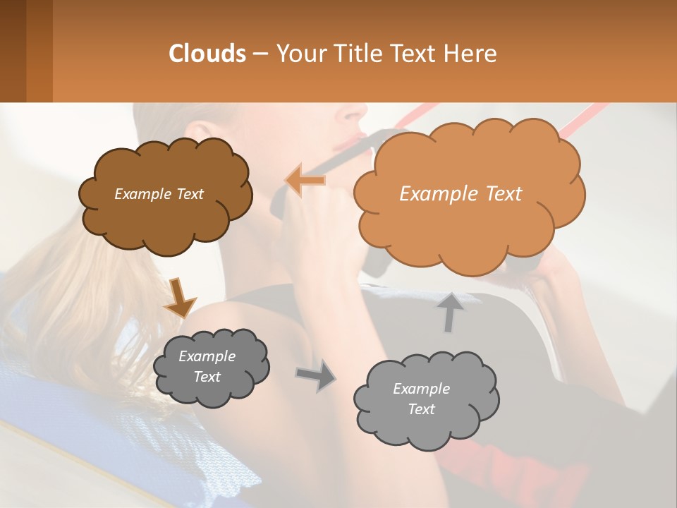 Elderly Caucasian Water PowerPoint Template