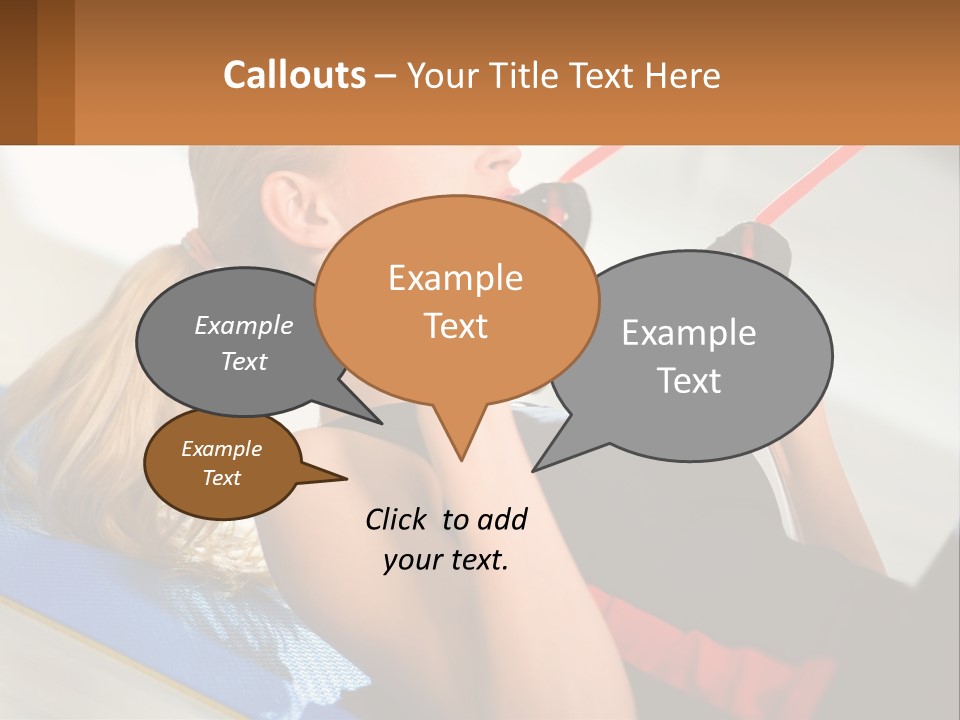 Elderly Caucasian Water PowerPoint Template