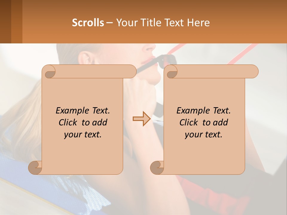 Elderly Caucasian Water PowerPoint Template