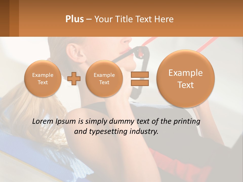 Elderly Caucasian Water PowerPoint Template