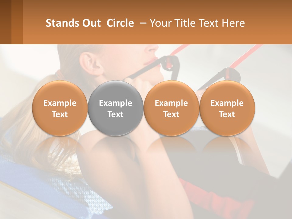 Elderly Caucasian Water PowerPoint Template