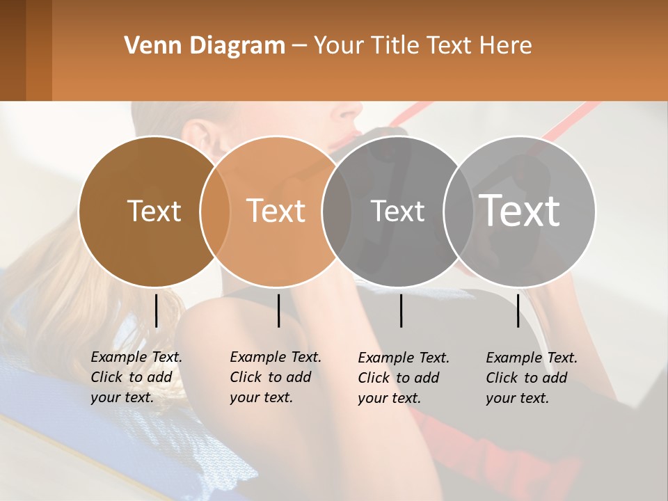 Elderly Caucasian Water PowerPoint Template