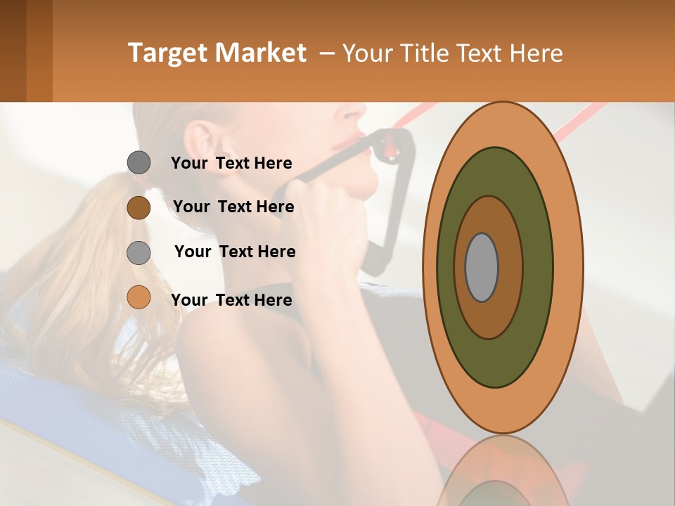 Elderly Caucasian Water PowerPoint Template