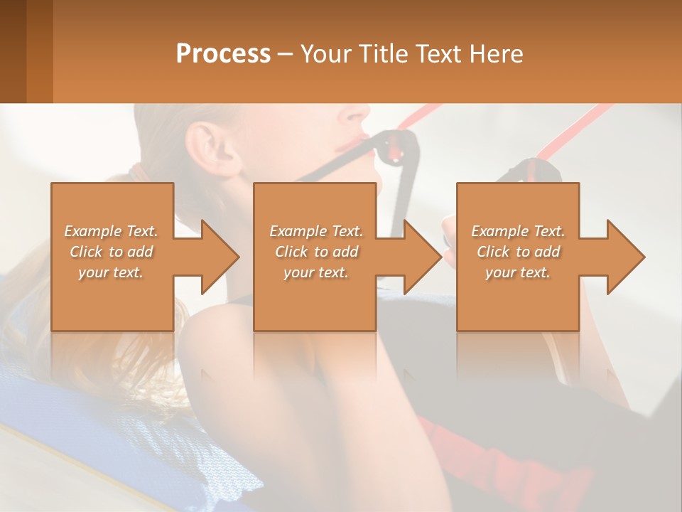 Elderly Caucasian Water PowerPoint Template