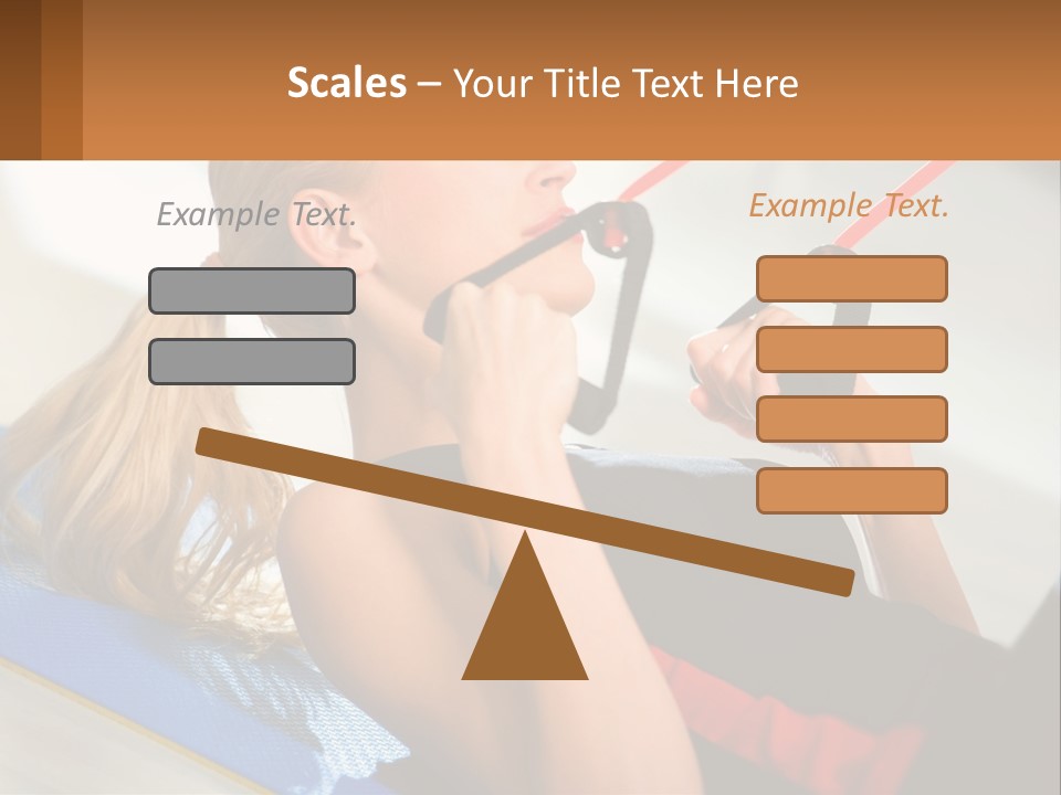 Elderly Caucasian Water PowerPoint Template