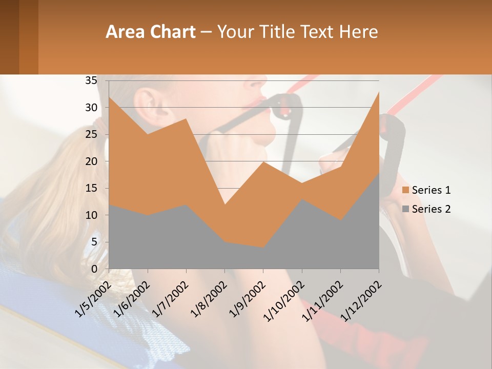 Elderly Caucasian Water PowerPoint Template
