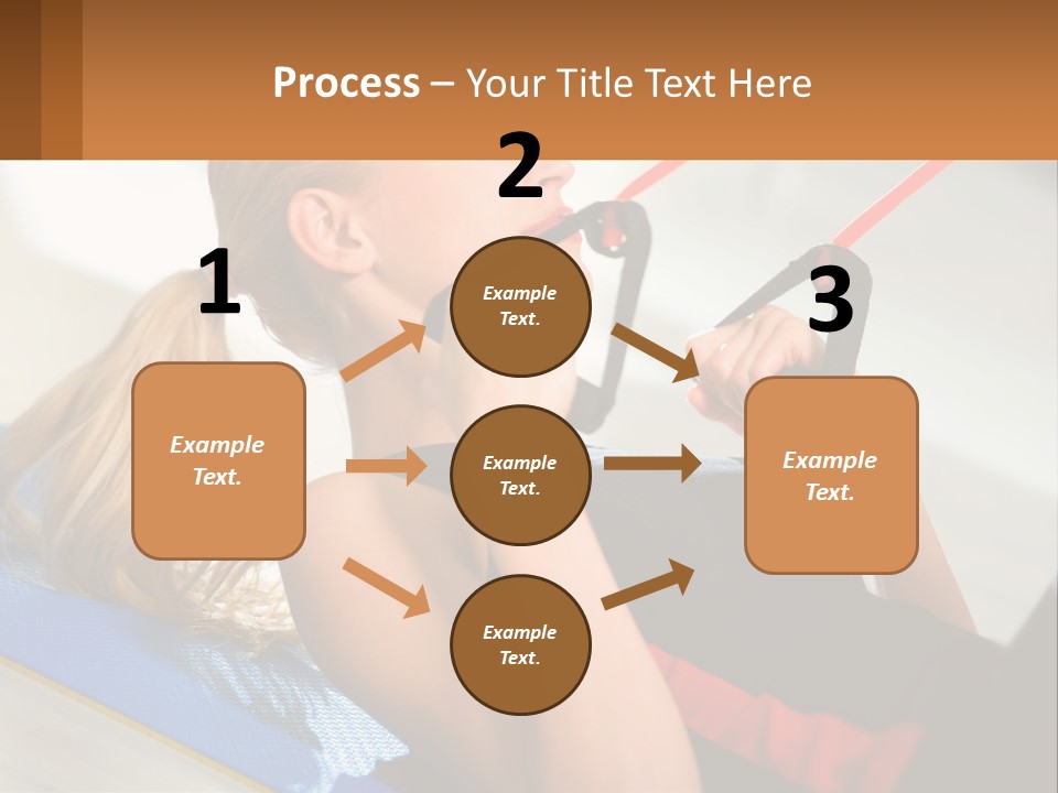 Elderly Caucasian Water PowerPoint Template