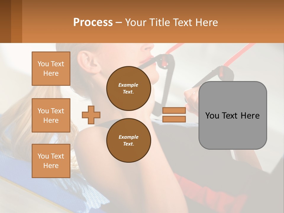 Elderly Caucasian Water PowerPoint Template
