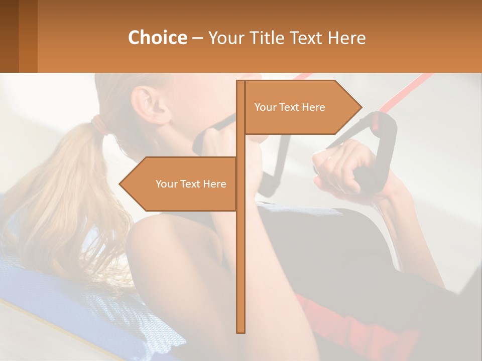 Elderly Caucasian Water PowerPoint Template