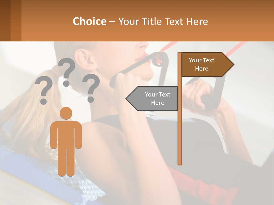 Elderly Caucasian Water PowerPoint Template