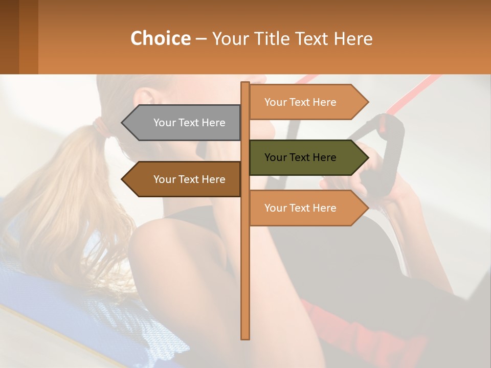 Elderly Caucasian Water PowerPoint Template