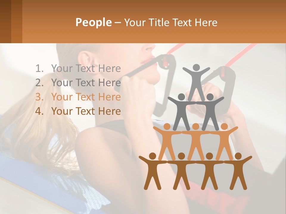 Elderly Caucasian Water PowerPoint Template