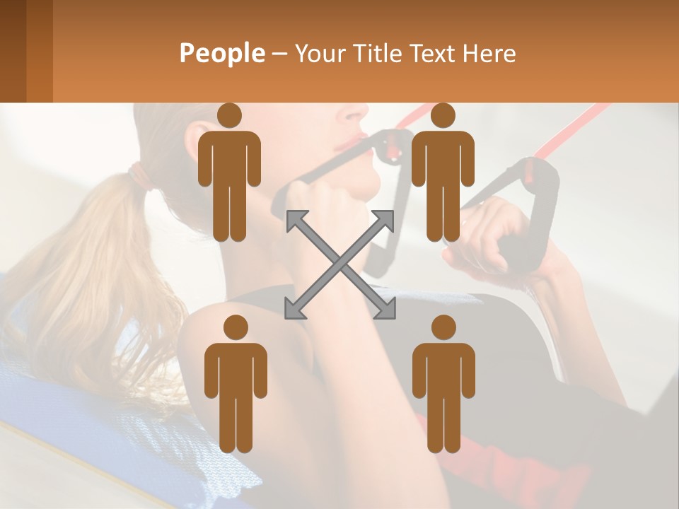 Elderly Caucasian Water PowerPoint Template