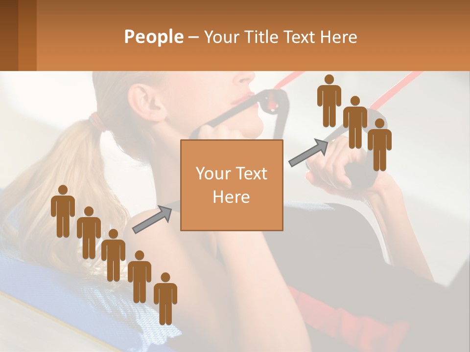 Elderly Caucasian Water PowerPoint Template