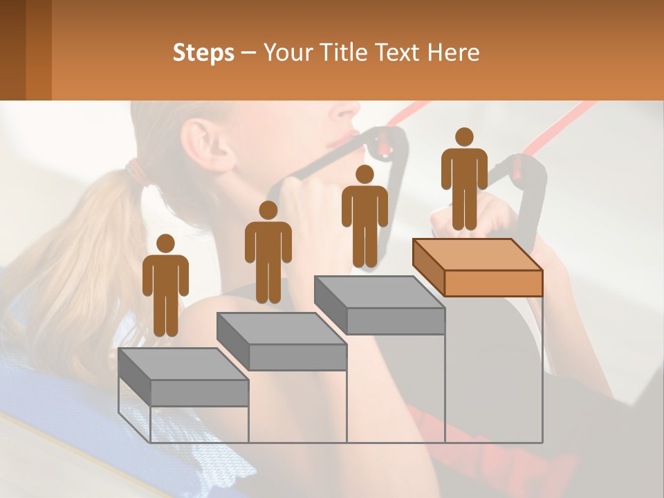 Elderly Caucasian Water PowerPoint Template