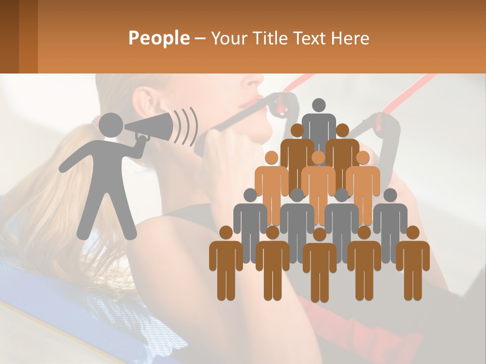 Elderly Caucasian Water PowerPoint Template