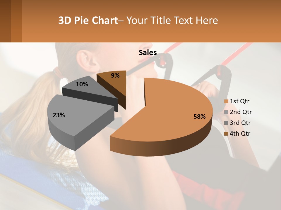 Elderly Caucasian Water PowerPoint Template