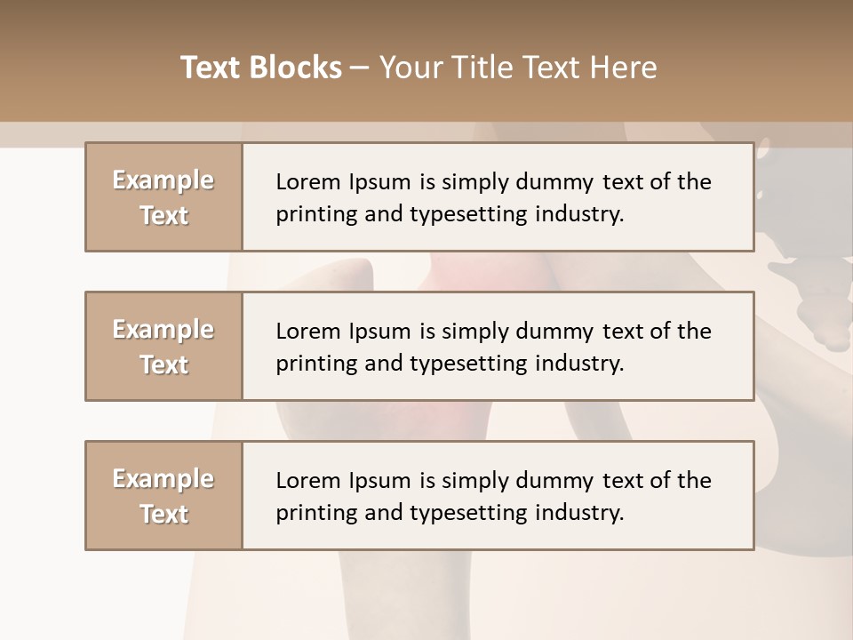 Family Sea Single PowerPoint Template