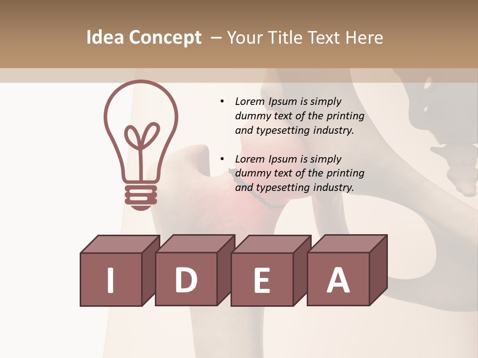 Family Sea Single PowerPoint Template