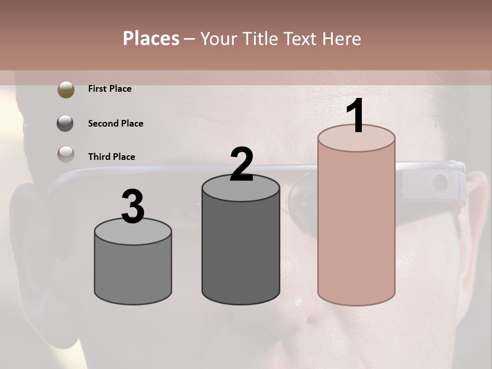 White Lifestyle Elderly PowerPoint Template