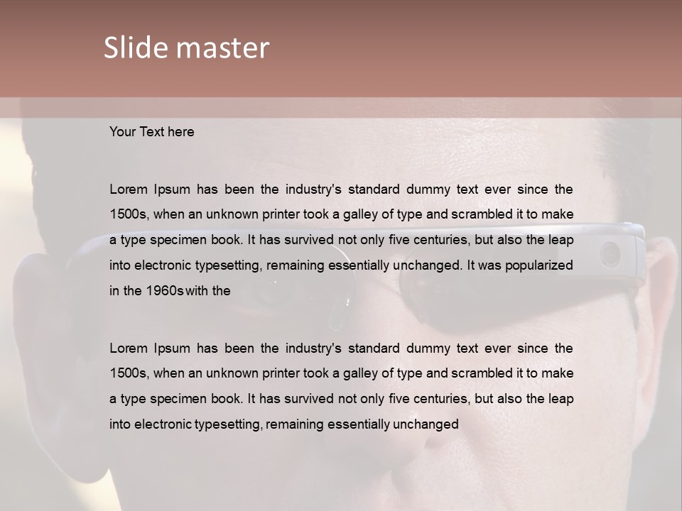 White Lifestyle Elderly PowerPoint Template