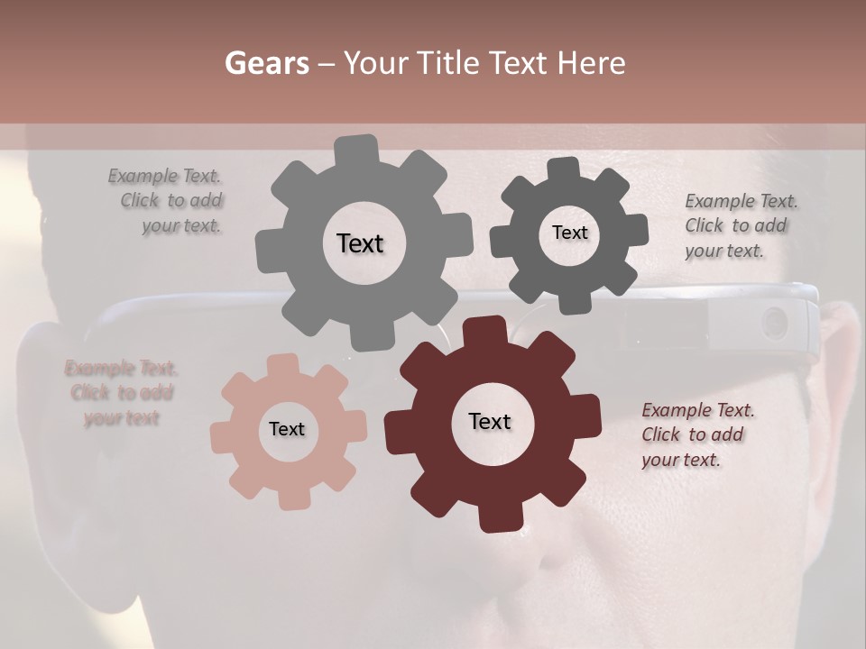 White Lifestyle Elderly PowerPoint Template