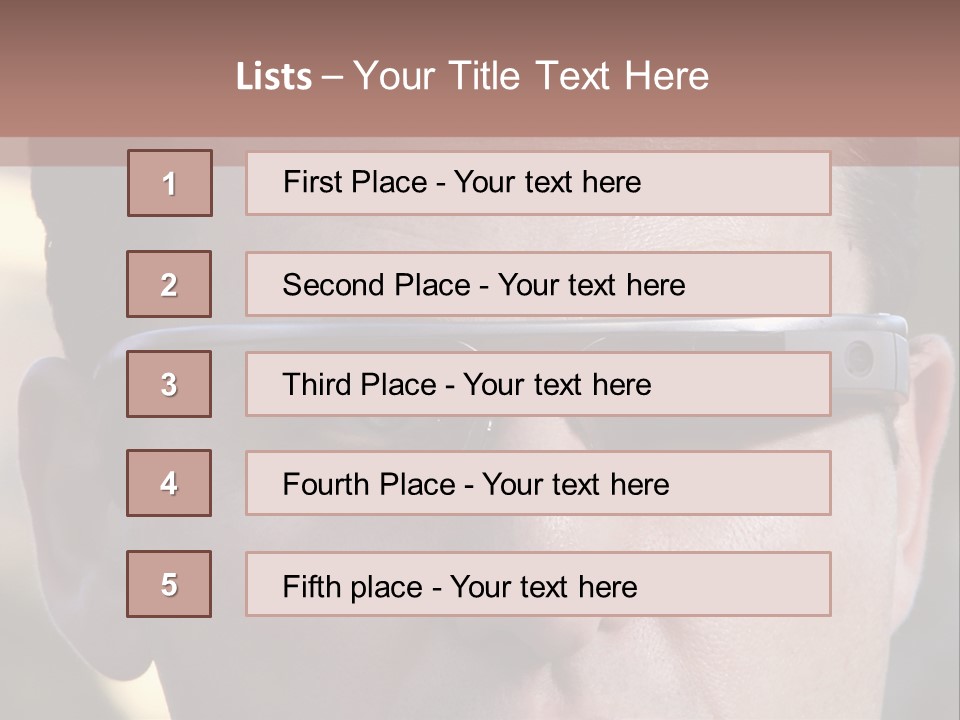White Lifestyle Elderly PowerPoint Template