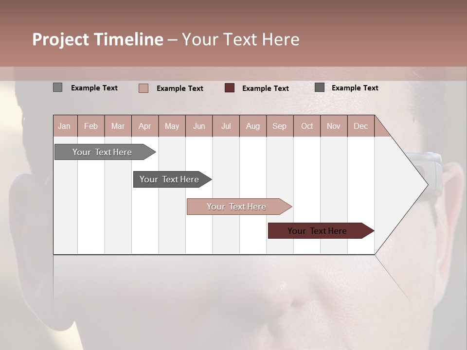 White Lifestyle Elderly PowerPoint Template