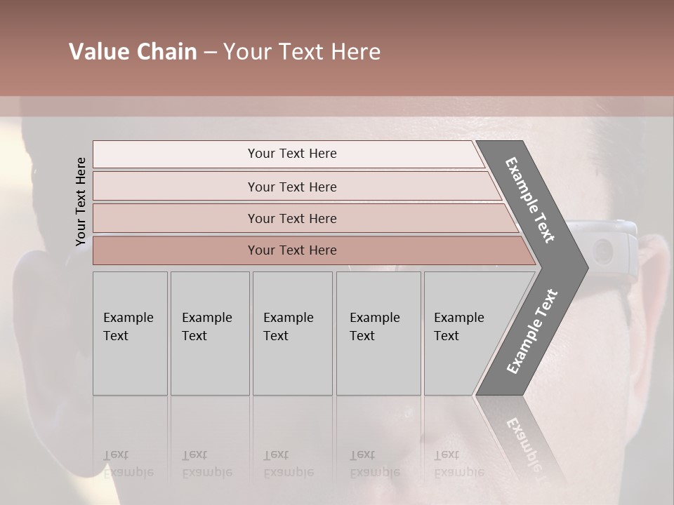 White Lifestyle Elderly PowerPoint Template
