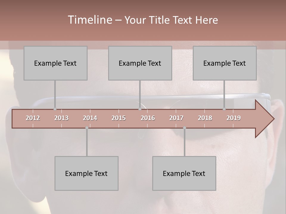 White Lifestyle Elderly PowerPoint Template