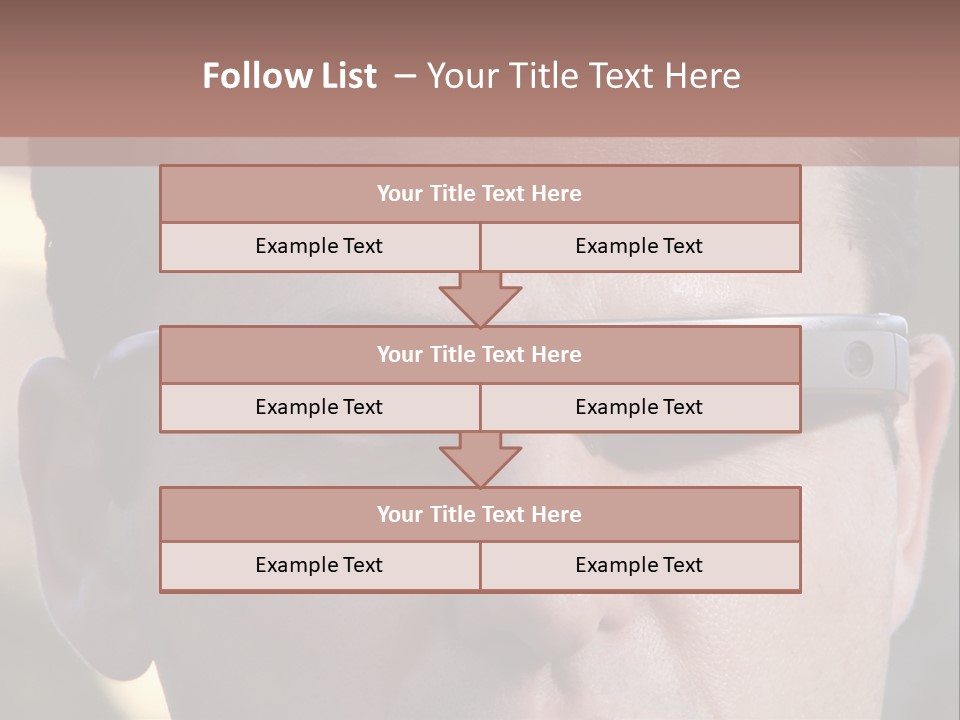 White Lifestyle Elderly PowerPoint Template