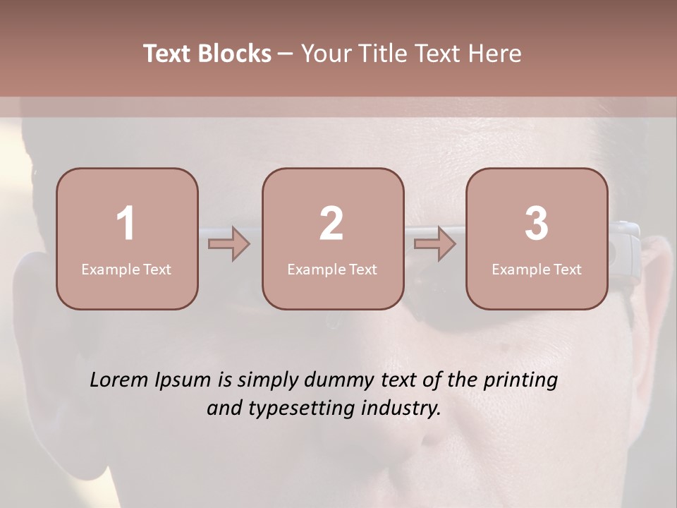 White Lifestyle Elderly PowerPoint Template