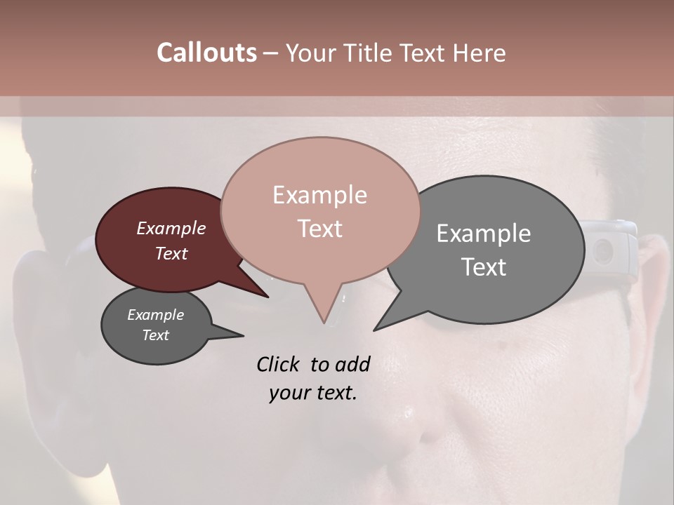 White Lifestyle Elderly PowerPoint Template