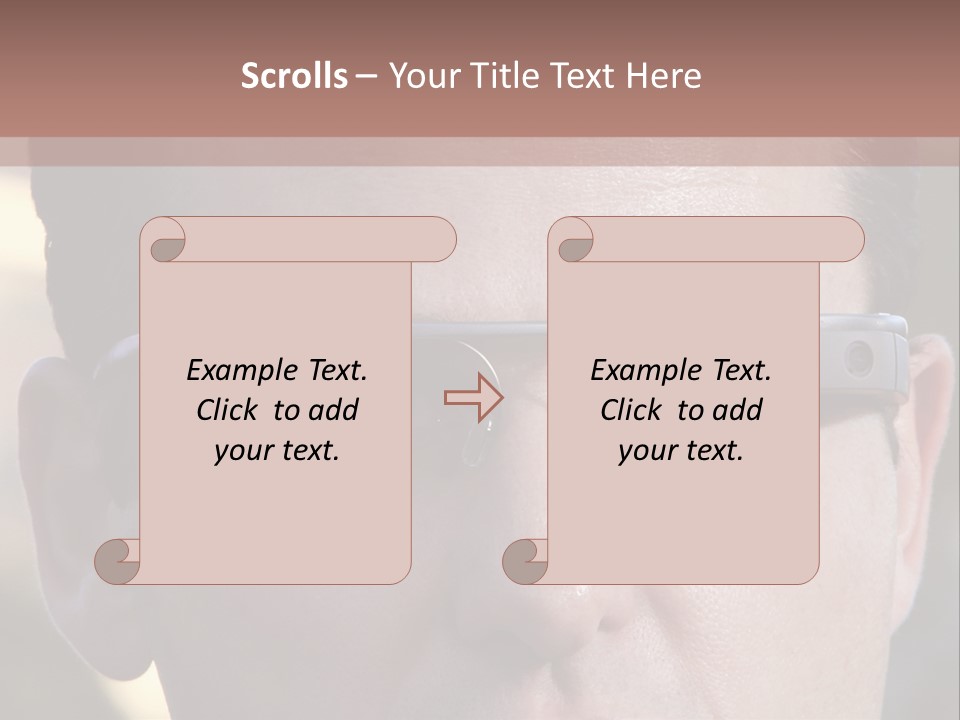 White Lifestyle Elderly PowerPoint Template