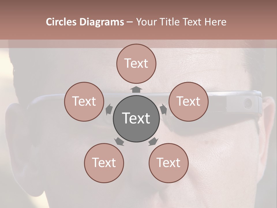 White Lifestyle Elderly PowerPoint Template