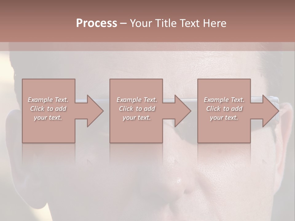 White Lifestyle Elderly PowerPoint Template