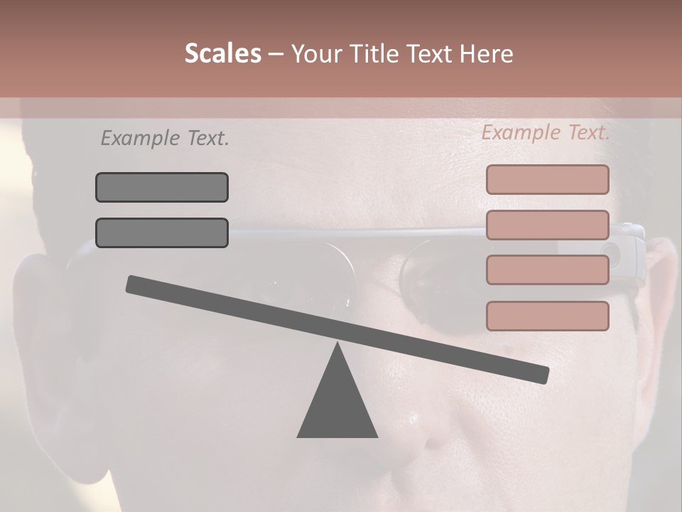 White Lifestyle Elderly PowerPoint Template