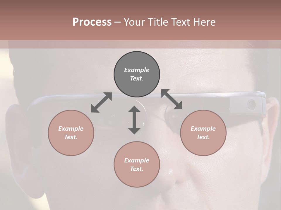 White Lifestyle Elderly PowerPoint Template