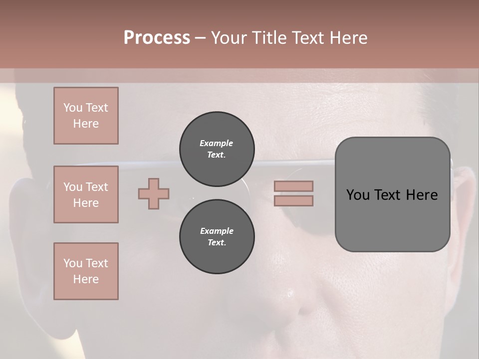 White Lifestyle Elderly PowerPoint Template