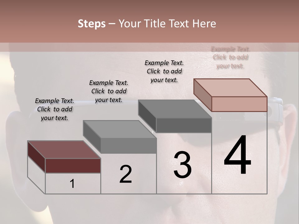 White Lifestyle Elderly PowerPoint Template